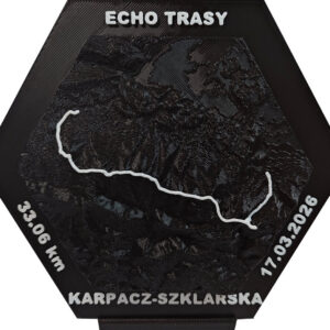 Mapa 3D widok frontowy Trasa Karpacz Szklarska